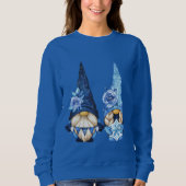 Niedliche Winter-Blumengnomen Sweatshirt (Vorderseite)