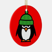 Niedliche Winter Penguin-Cartoon Keramikornament (Rechts)