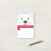 Niedliche Winter-polarer Post-it Klebezettel (Auf Schreibtisch)