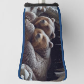 Niedliche Winterbären Golf Headcover (Rotieren 90)
