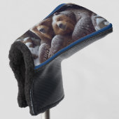 Niedliche Winterbären Golf Headcover (3/4 Vorderseite)