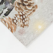 Niedliche Winterente Fleecedecke (Ecke)