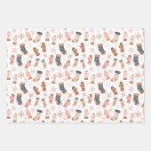 Niedliche Winterferien Geschenkpapier Set (Vorderseite 3)