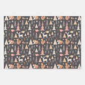 Niedliche Winterferien Geschenkpapier Set (Vorderseite 2)