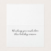 Niedliche Winterfotografie des Schneefräses (Innenseite Aufgefaltet)