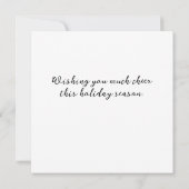 Niedliche Winterfotografie des Schneefräses Dankeskarte (Rückseite)