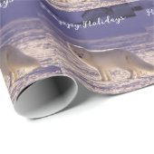 Niedliche Winterfotografie des Schneefräses Geschenkpapier (Rolleneckpunkt)