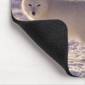 Niedliche Winterfotografie des Schneefräses Mousepad (Ecke)