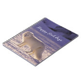 Niedliche Winterfotografie des Schneefräses Notizblock (Linke Seite)