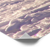 Niedliche Winterfotografie des Schneefräses Poster (Ecke)