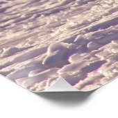 Niedliche Winterfotografie des Schneefräses Poster (Ecke)