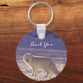 Niedliche Winterfotografie des Schneefräses Schlüsselanhänger (Rückseite)