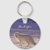 Niedliche Winterfotografie des Schneefräses Schlüsselanhänger (Rückseite)