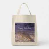 Niedliche Winterfotografie des Schneefräses Tragetasche (Rückseite)