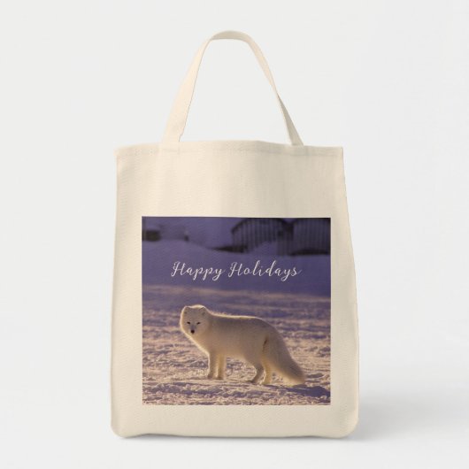 Niedliche Winterfotografie des Schneefräses Tragetasche (Vorne)