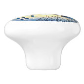 Niedliche Winterfreunde Keramikknauf (Seitenansicht)