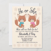 Niedliche Winterfüchse - Geschlechtsverkehr Einladung (Vorderseite)