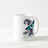 Niedliche Winterhexe Kaffeetasse (VorderseiteRechts)