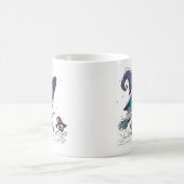 Niedliche Winterhexe Kaffeetasse (Mittel)