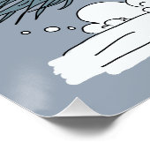 Niedliche Winterhexe Poster (Ecke)