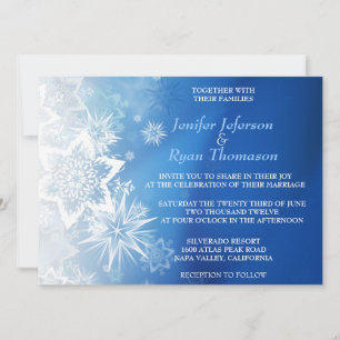 Niedliche Winterhochzeit Einladung