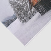 Niedliche Winterhütte je! Seidenpapier (Ausschnitt)