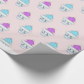 Niedliche Winterkätzchen Geschenkpapier (Ecke)