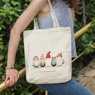 Niedliche Winterkatzen Sweater Furcht & Helle Weih Tragetasche