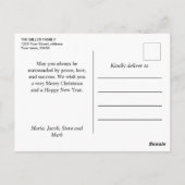 Niedliche Winterkatzen Weihnachten Postkarte (Rückseite)