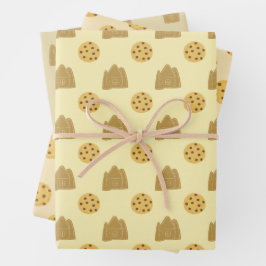 niedliche Winterkekse Geschenkpapier Set