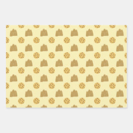 niedliche Winterkekse Geschenkpapier Set