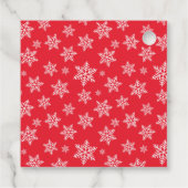 Niedliche Winterkekse und Kakao-Weihnachten Geschenkanhänger (Rückseite)