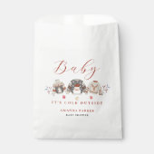 Niedliche Winterkleidung Weihnachtsdusche Geschenktütchen (Vorderseite)