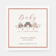 Niedliche Winterkleidung Weihnachtsdusche