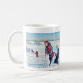 Niedliche Winterlandschaft des ersten Schneefalls Kaffeetasse (Links)