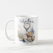 Niedliche Wintermagie/Hirsch Kaffeetasse (Links)