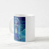 Niedliche Wintermärchen Girl Doll Ohrmuscheln Schn Kaffeetasse (Vorderseite Links)