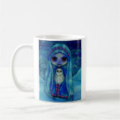 Niedliche Wintermärchen Girl Doll Ohrmuscheln Schn Kaffeetasse (Links)