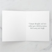 Niedliche Wintermaus mit Berries Karte (Innenseite)