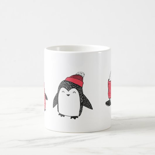 Niedliche WinterPenguins Kaffeetasse (Mittel)