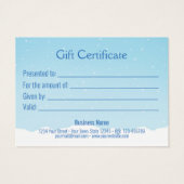 Niedliche Winterpinguin-Geschenkkarte (Rückseite)