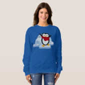 Niedliche Winterpinguin Urlaubssaison Sweatshirt (Vorne ganz)