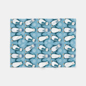 Niedliche Winterpinguine Fleecedecke (Vorderseite (Horizontal))