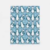 Niedliche Winterpinguine Fleecedecke (Vorderseite)