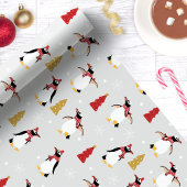 Niedliche Winterpinguine Geschenkpapier