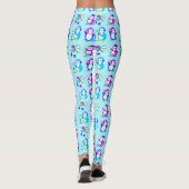 Niedliche Winterpinguine Leggings (Rückseite)