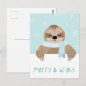 Niedliche Winterpostkarte Postkarte (Vorne/Hinten)