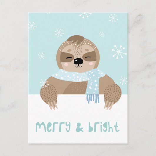 Niedliche Winterpostkarte Postkarte (Vorderseite)