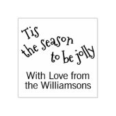 Niedliche Wintersaison - Kalligrafie Gummistempel (Prägung)