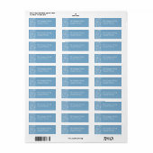 Niedliche Winterschneeflocke Doodles Rücksendeadre (Vorne)